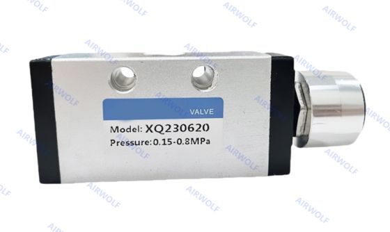 XQ Series Aluminum Pneumatic Manual Valve with 0-1.0MPa Operating Pressure and -10~+60 ℃ Working Temperature for 1/8" Port Size