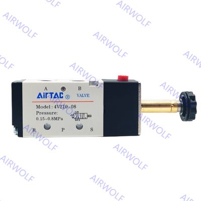 4V210-06/08, 4V220-06/08 AIRTAC 4V200 Series 5/2 way Electric Solenoid Valve 1/8" 1/4"