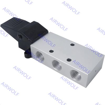 K23R7-8, K25R7-8, K25R7-15 3/2 way, 5/2 way Aluminum Alloy Foot Valve 1/4", 1/2"