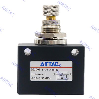 ASC100-06, ASC200-08, ASC300-10, ASC300-15 AirTAC ASC Series One-way Flow Control Valve 1/8", 1/4", 3/8", 1/2"