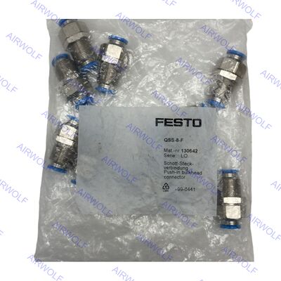Festo QSS-8-F QSS-10-F QSS-12-F QSS Series Push-in bulkhead connector