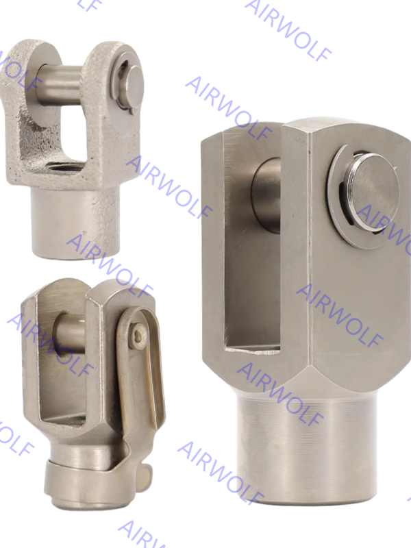 AIRTAC Cast Steel Y Knuckle Cylinder Joint Accessory with M3 M4 M5 Threads for Pneumatic Cylinders