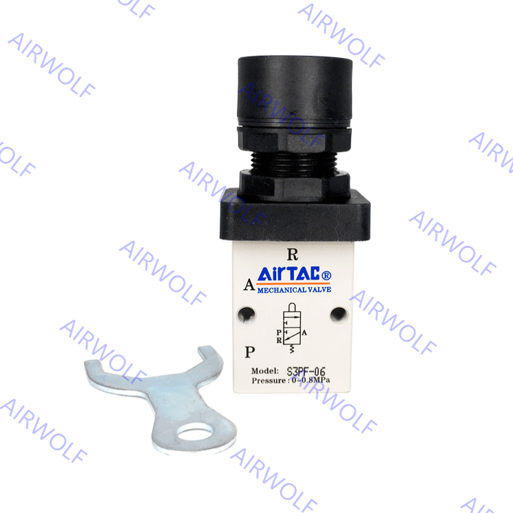 S3PF-M5, S3PF-06, S3PF-08 AIRTAC 3/2 way  S3 Series Control Valve M5 1/8" 1/4"