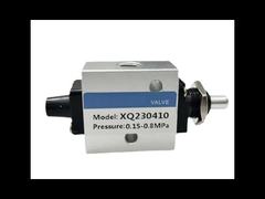 válvula manual neumática