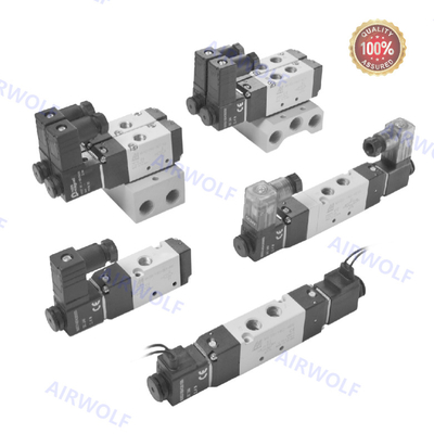 5/2 Dirección 3/2 Dirección Mindman Aluminio DC24V AC220V Válvulas de bobina de pistón MVSC-180-4E1 MVSC-180-4E2 MVSC-180-4E2-DC24-L