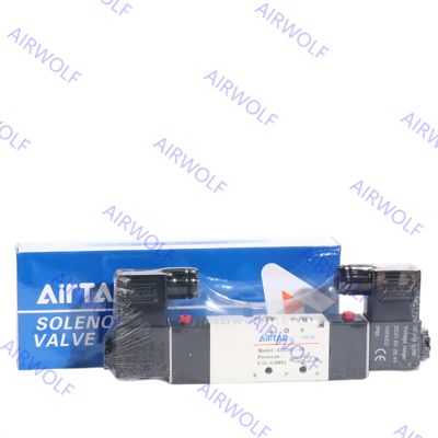AIRTAC 4V230C-06/08, 4V230E-06/08, 4V230P-06/08 4V200 Serie 5/3 vía válvula de solenoide eléctrico 1/8